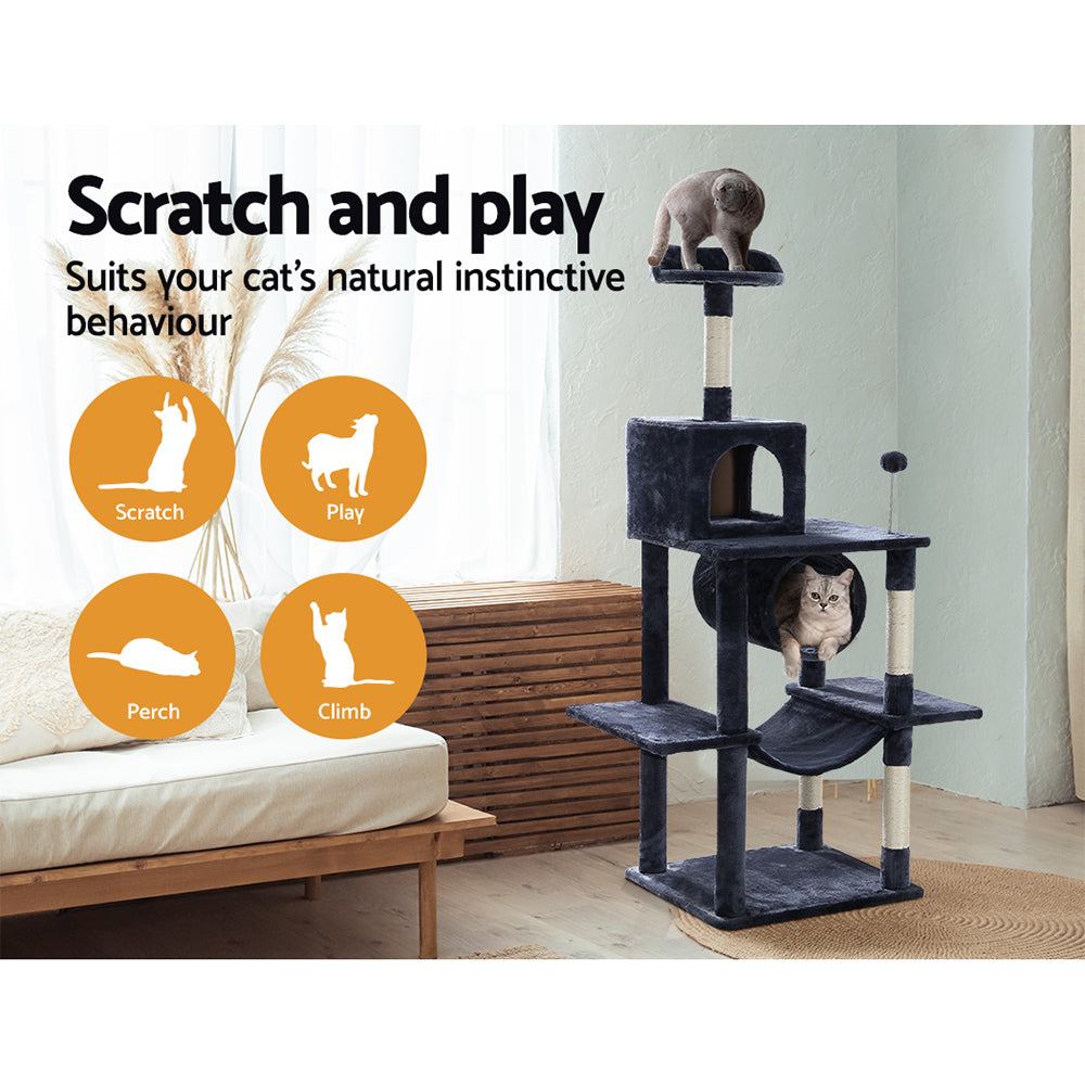 i.Pet Cat Tree 151cm Tower Scratching Post