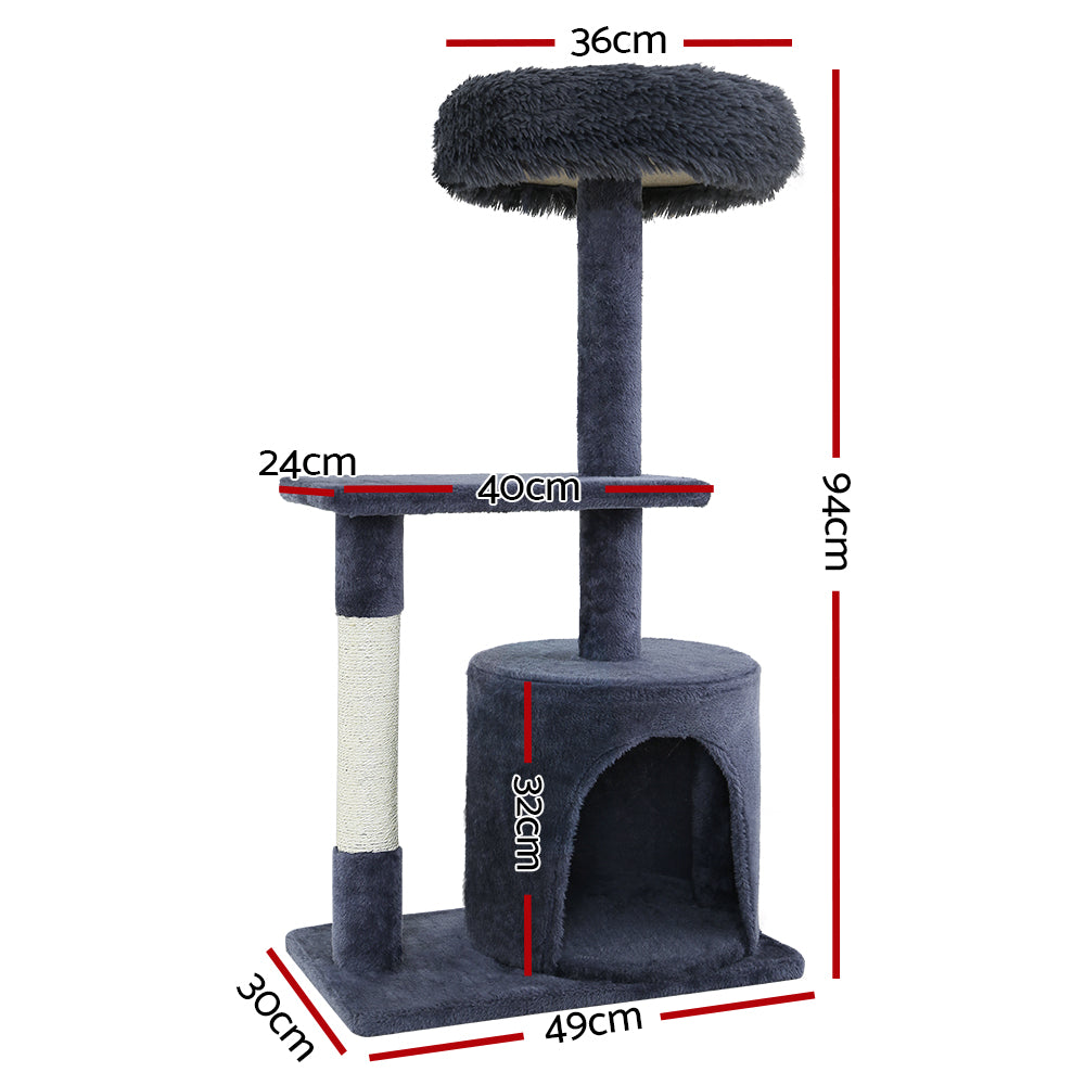 i.Pet Cat Tree Tower Grey 94CM