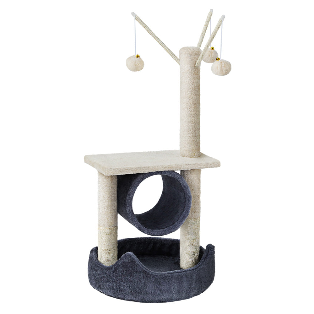 i.Pet Cat Tree with Hanging toy Grey 53CM