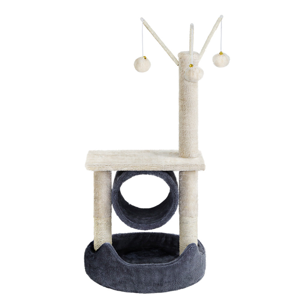 i.Pet Cat Tree with Hanging toy Grey 53CM