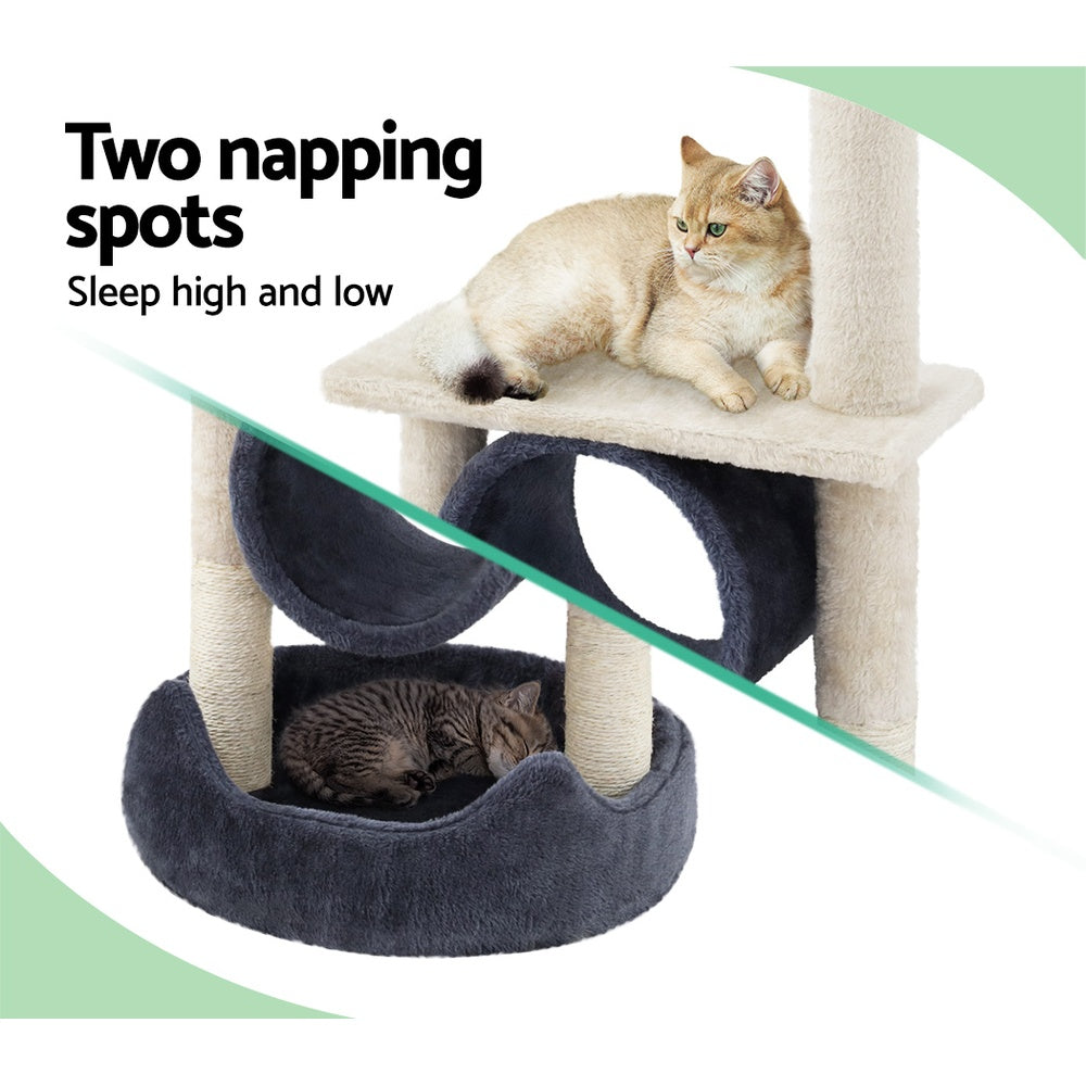 i.Pet Cat Tree with Hanging toy Grey 53CM