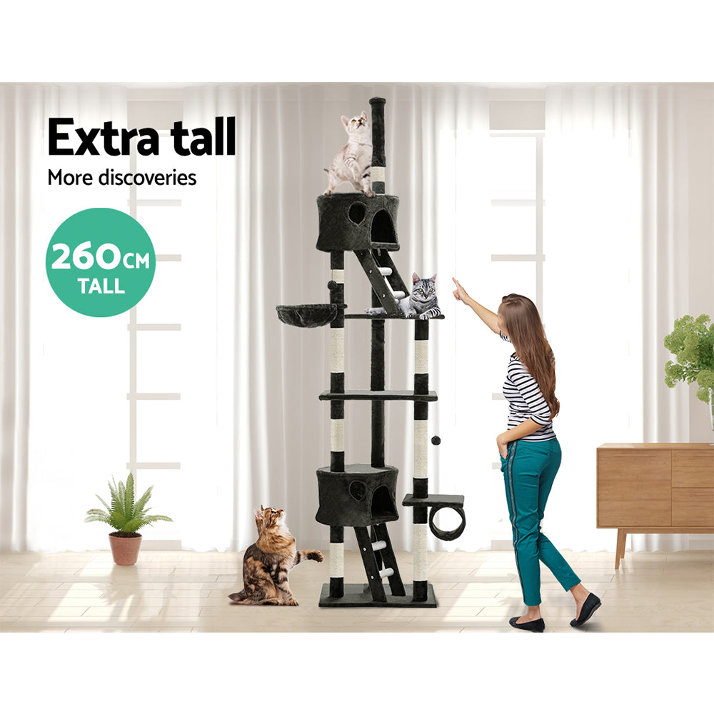 i.Pet Cat Tree Tower Grey 260CM