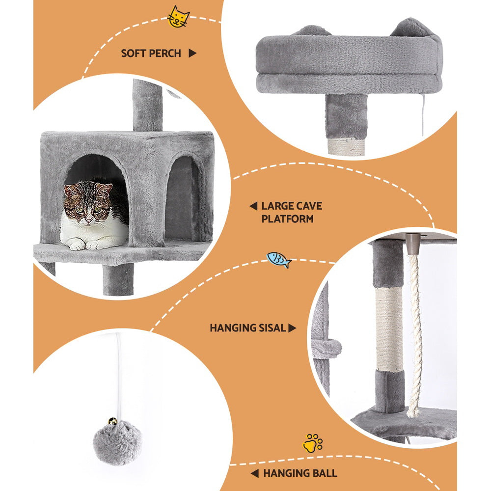 i.Pet Cat Tree 161cm Grey