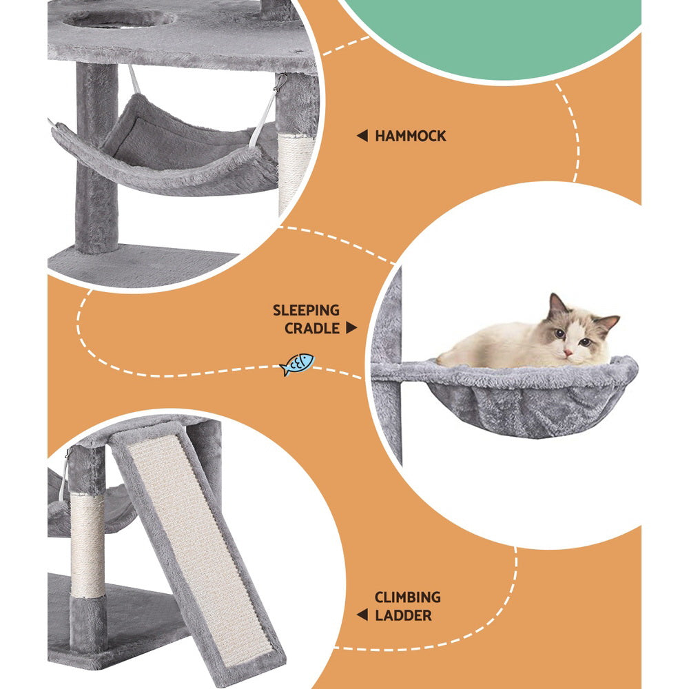 i.Pet Cat Tree 161cm Grey