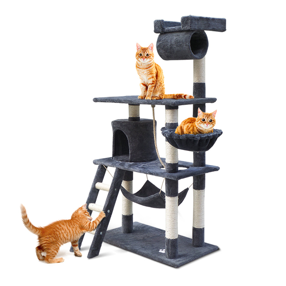 i.Pet Cat Tree Tower Grey 141CM