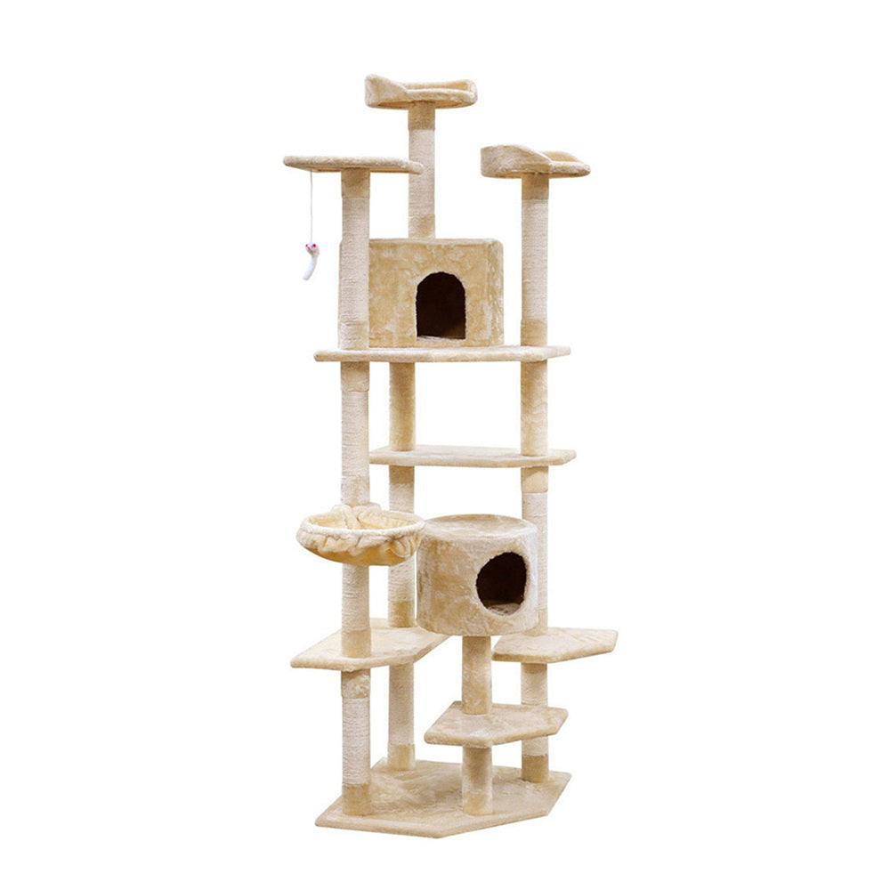 i.Pet Cat Tree Tower Beige 203CM