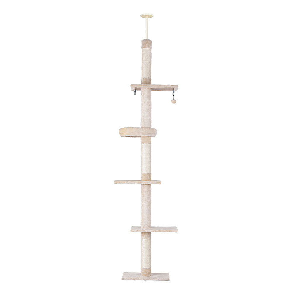 i.Pet Cat Tree Tower 290cm Beige and White