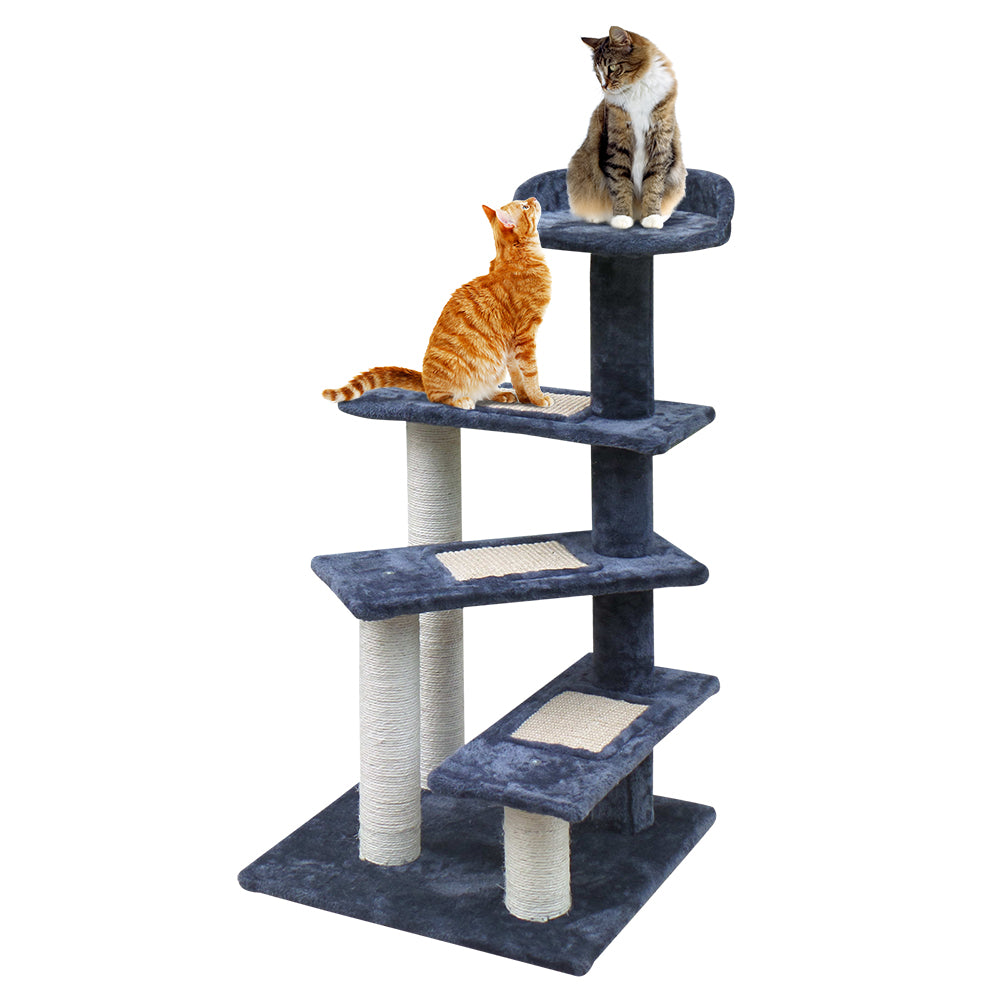 i.Pet Wood Steps Cat Tree Tower 100CM