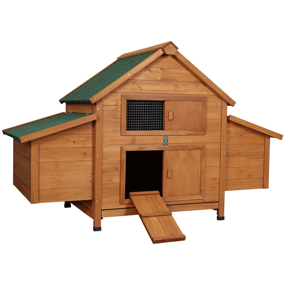 i.Pet Chicken Coop Large Rabbit Wooden Hutch