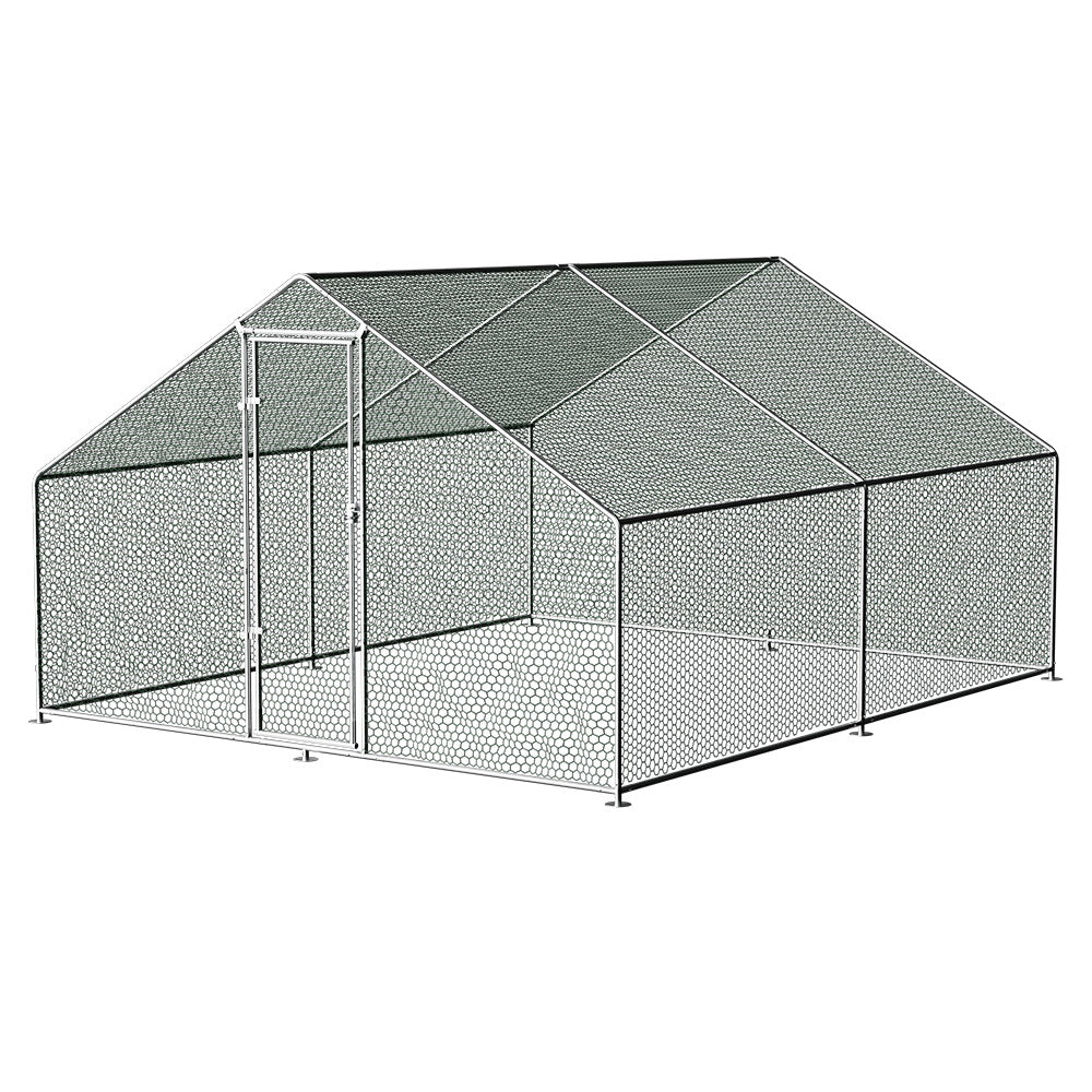 i.Pet Chicken Large Walk In Cage with Cover 3Mx4M