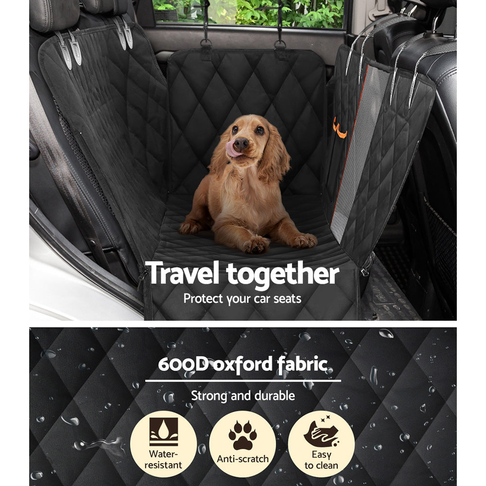 i.Pet Waterproof Pet Seat Cover Protector Black