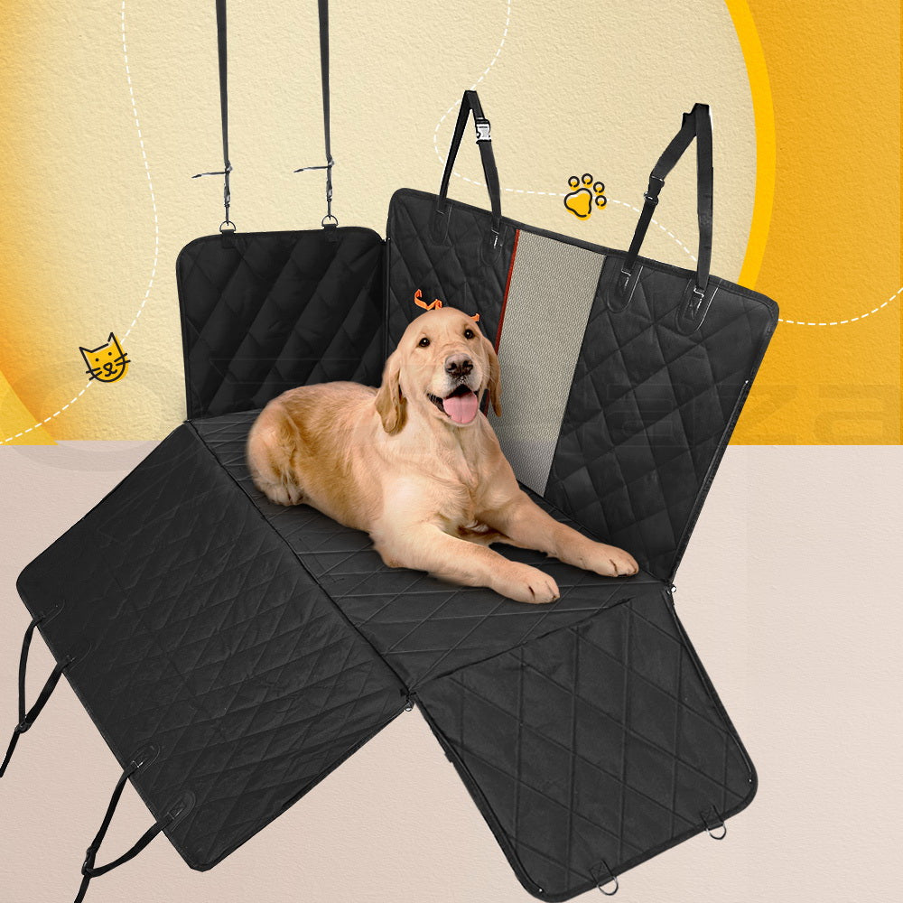 i.Pet Waterproof Pet Seat Cover Protector Black
