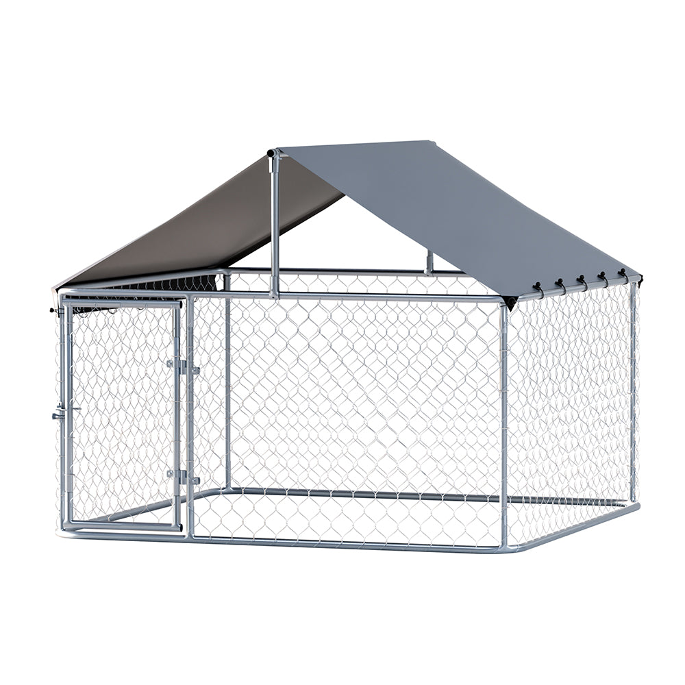 i.Pet Dog Kennel Large House XL Silver