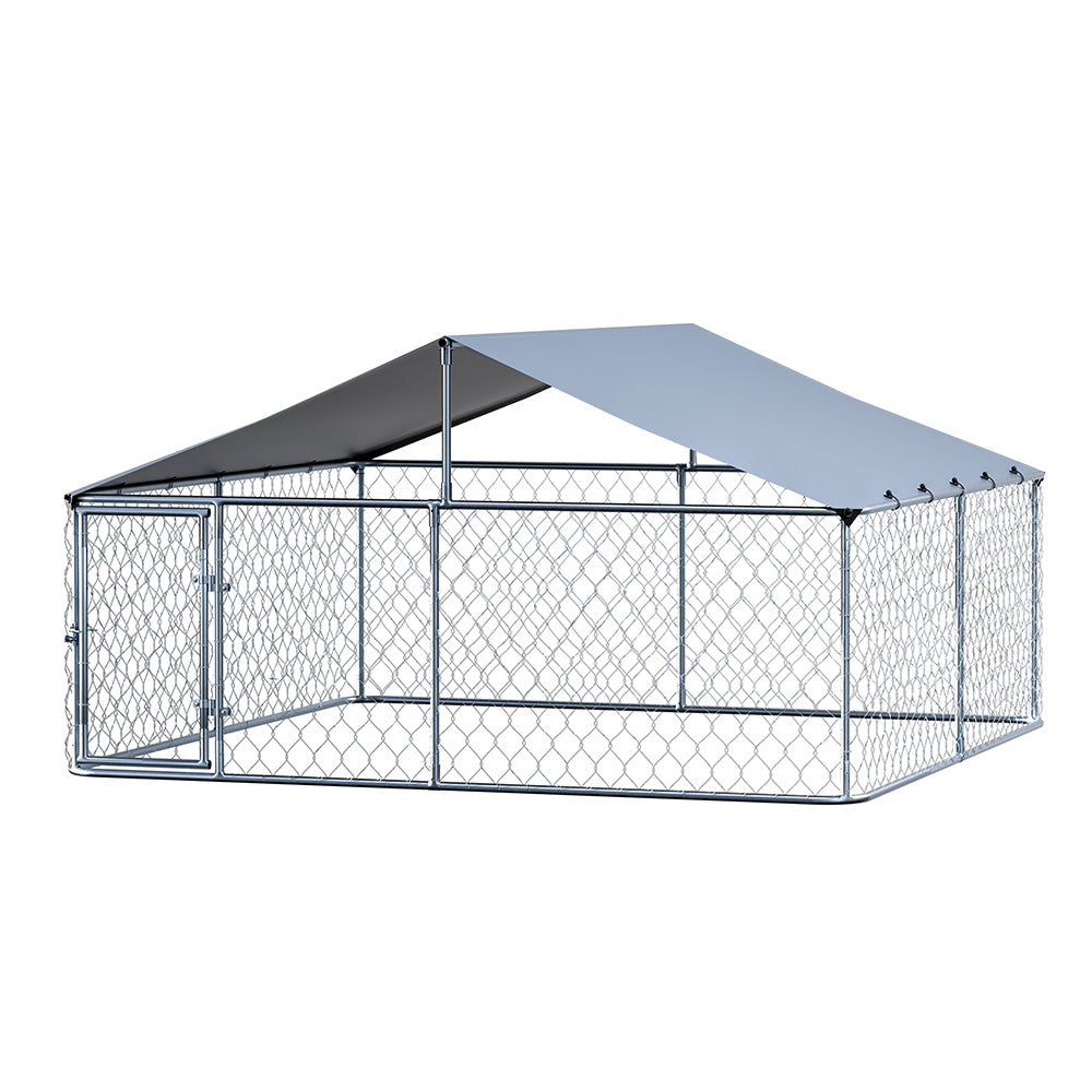 i.Pet Dog Kennel Large House XXL Silver