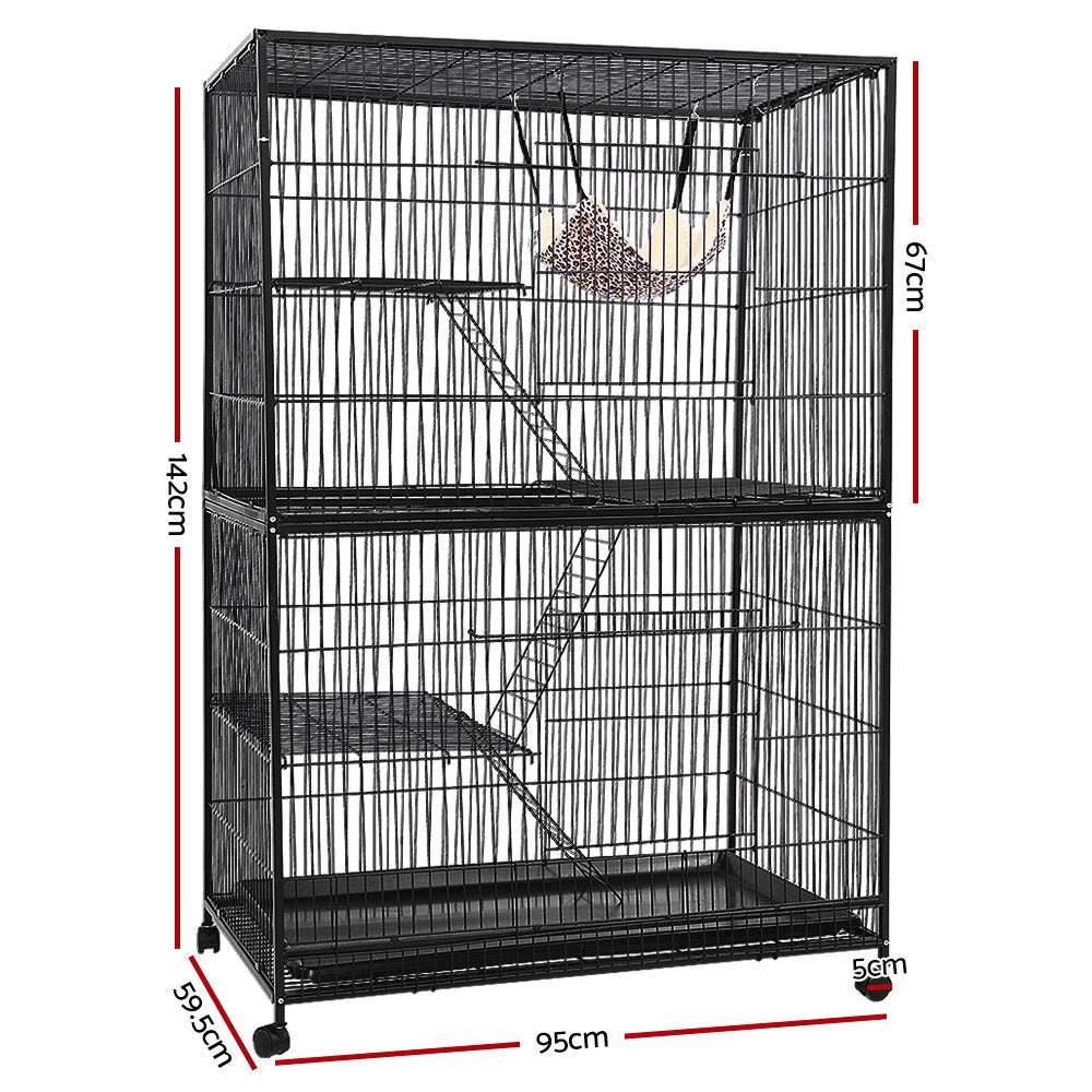 i.Pet 4 Level Rabbit Cage 142CM