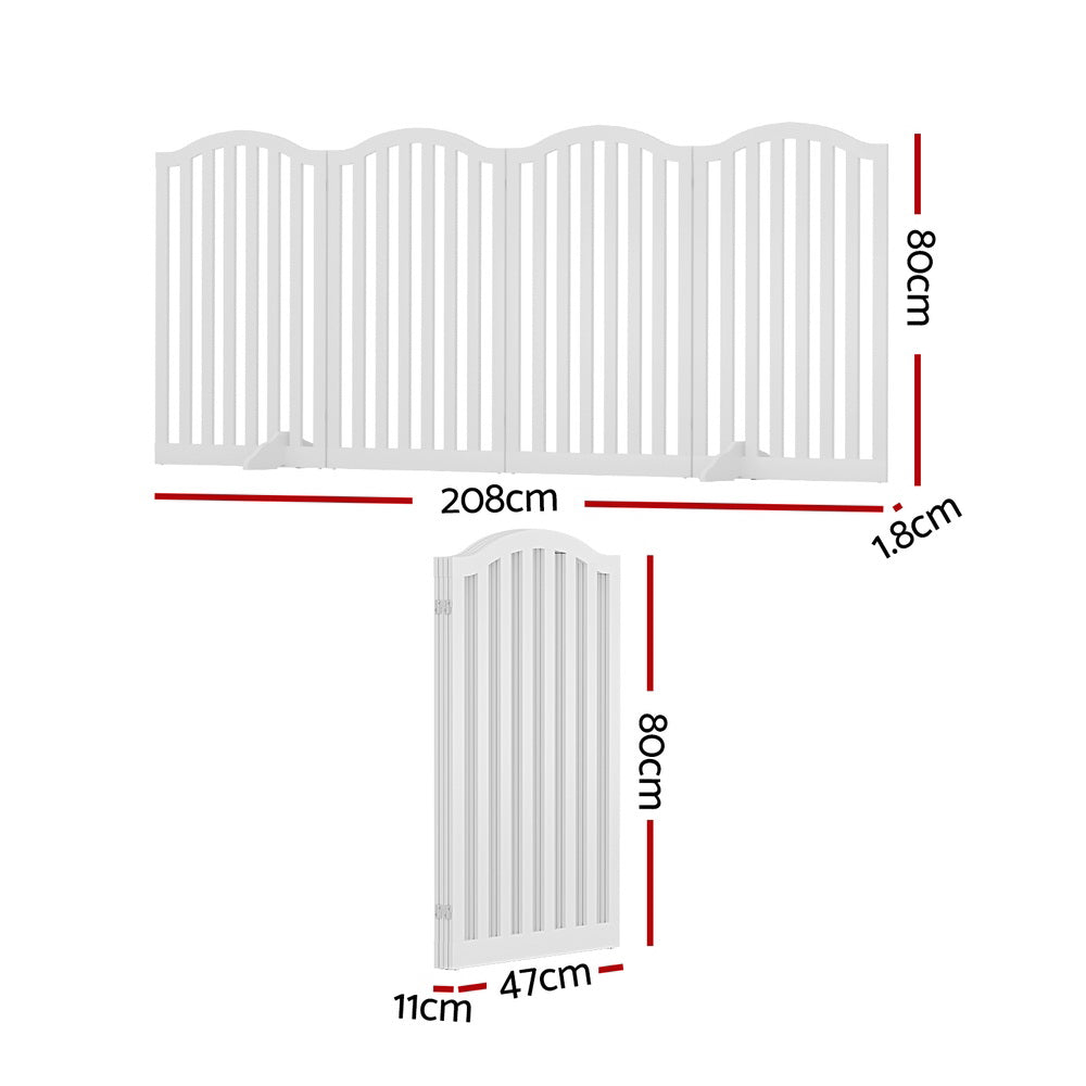 i.Pet 4 Panel Playpen Enclosure White