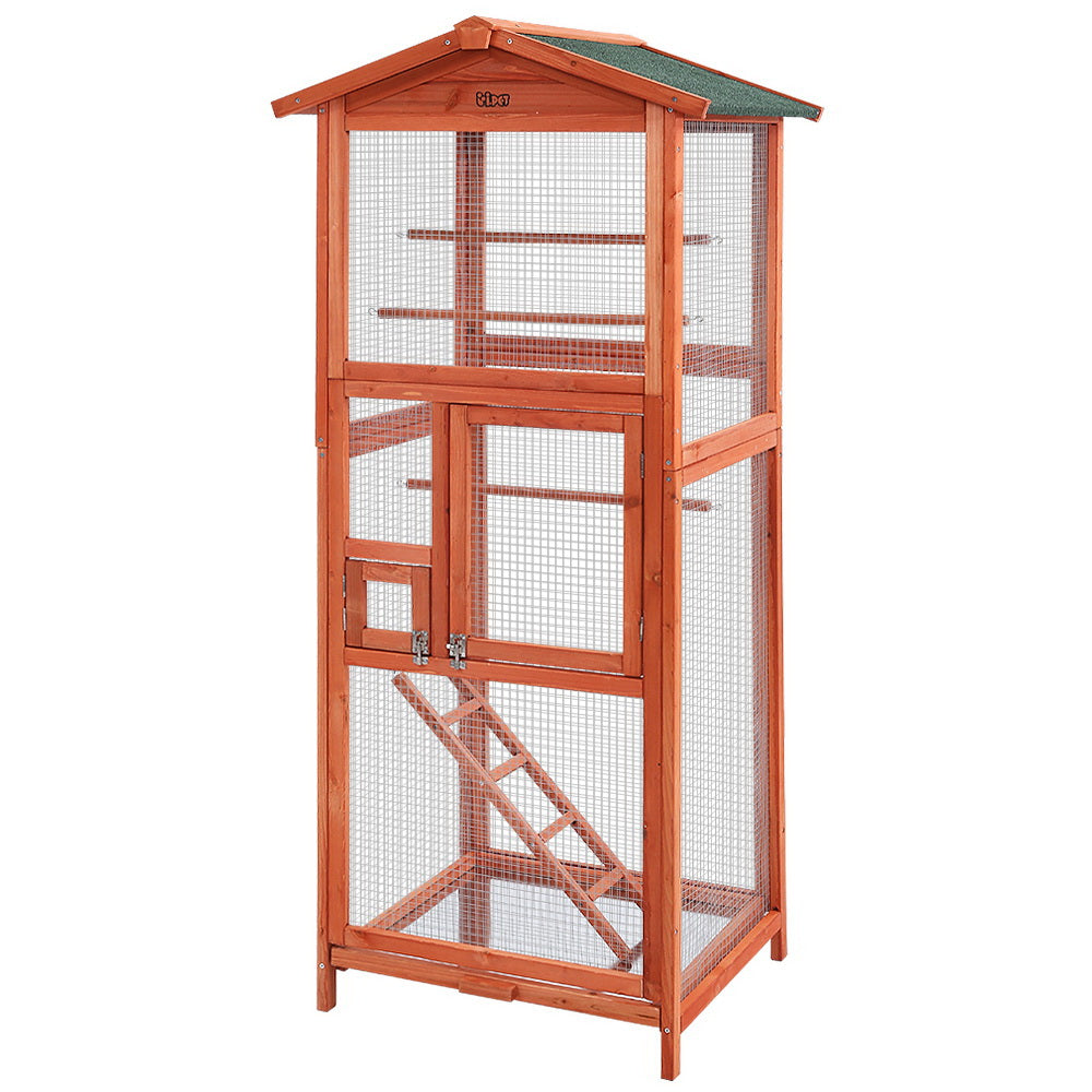 i.Pet Wooden Bird Cage Large