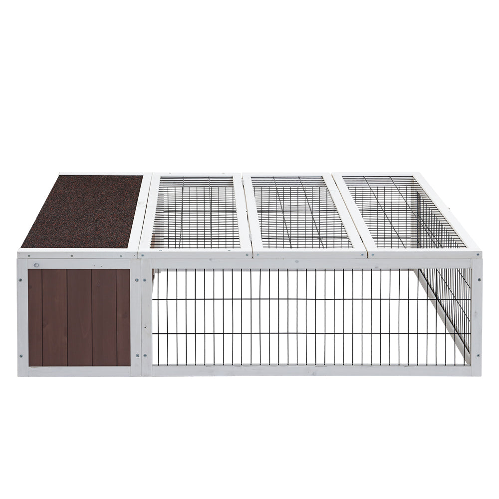 i.Pet Wooden Rabbit Cage Pet Hutch Large