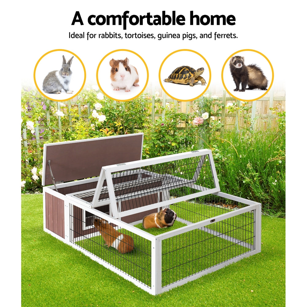 i.Pet Wooden Rabbit Cage Pet Hutch Large