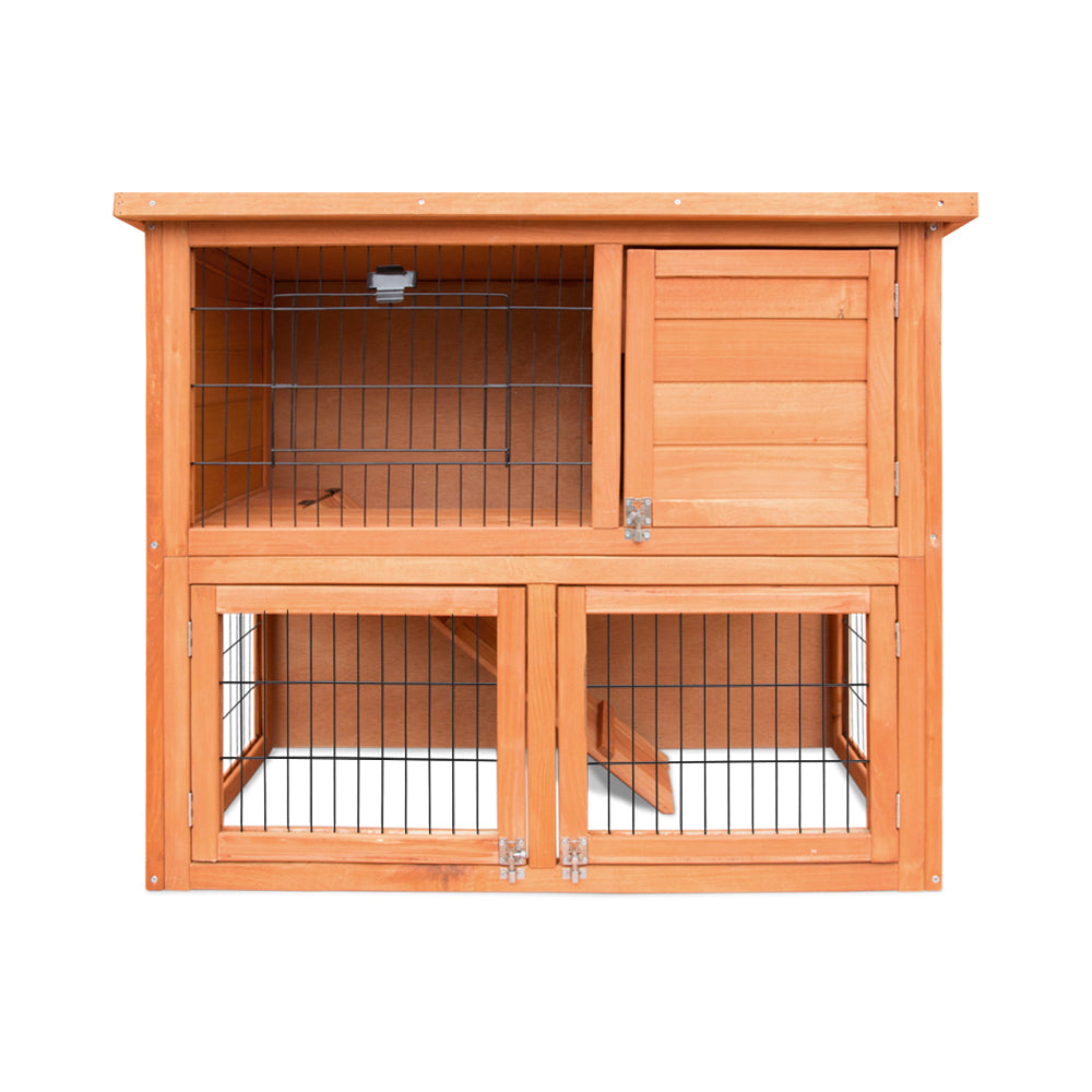 i.Pet Waterproof Rabbit Hutch 93CM x 40CM x 76CM