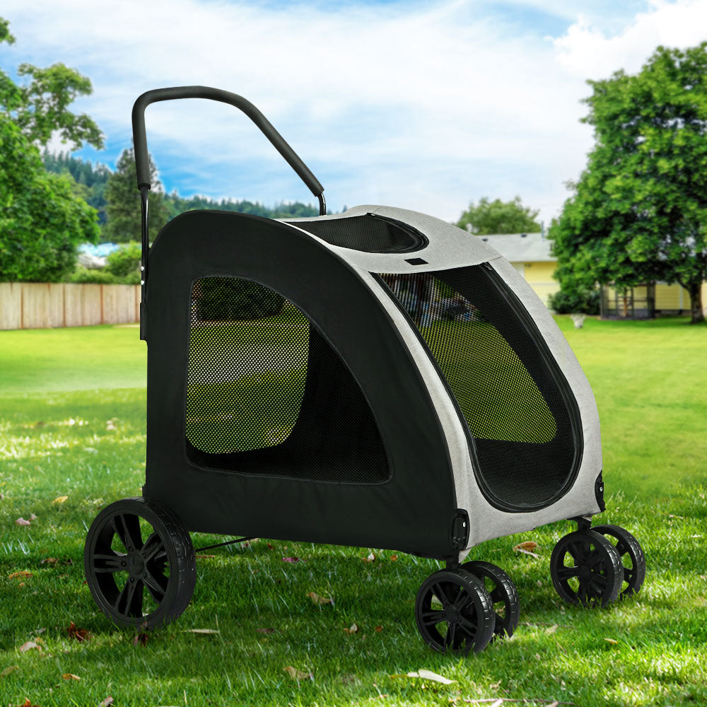 i.Pet Pet Stroller Foldable 4 Wheels