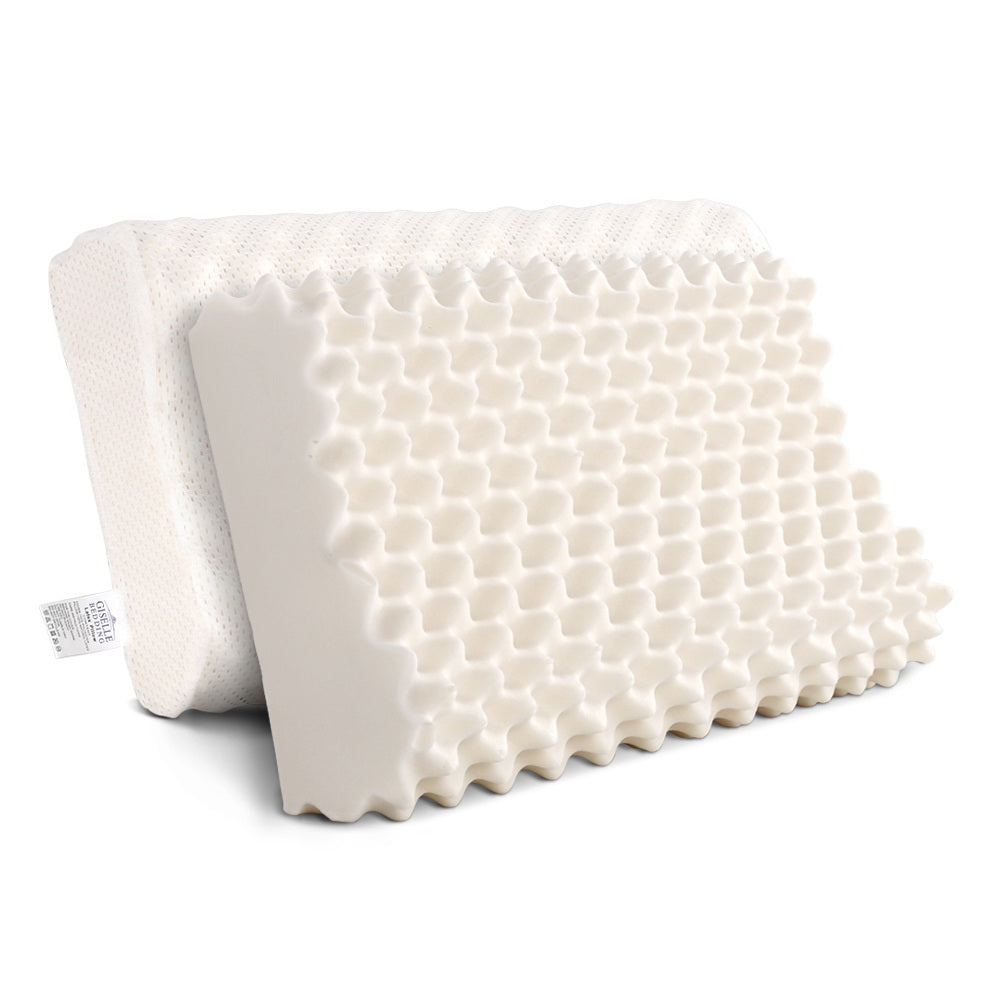 Giselle Bedding 2x Latex Contour Pillow with Egg Crate