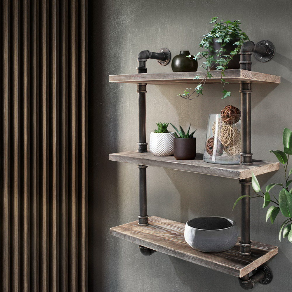 Artiss 3-Tier DIY Industrial Wall Shelves