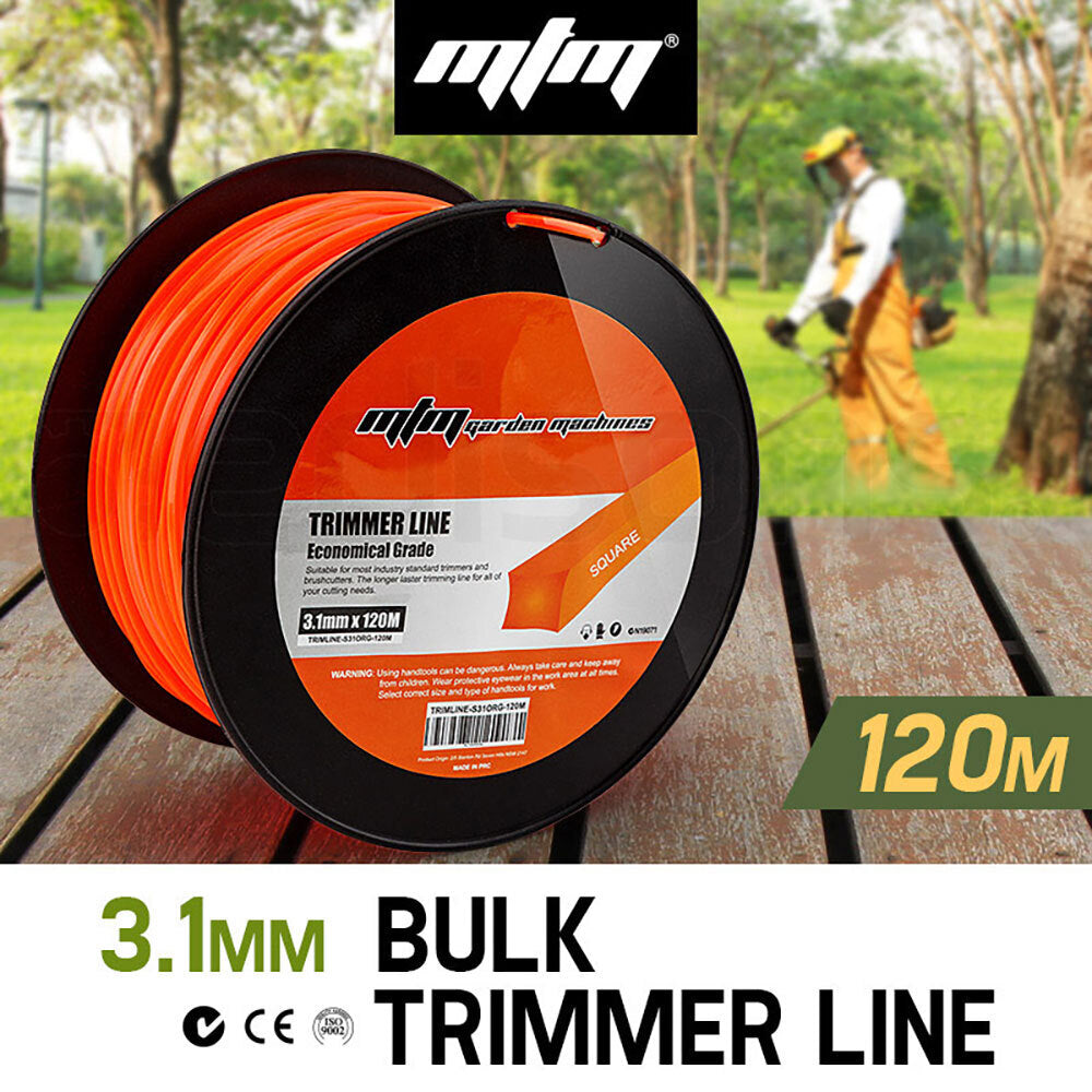 MTM 3.1mm x 120M Squared Tip Trimmer Line