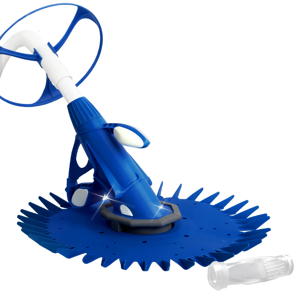 Aquabuddy 10M Round Vacuum Pool Cleaner - Blue