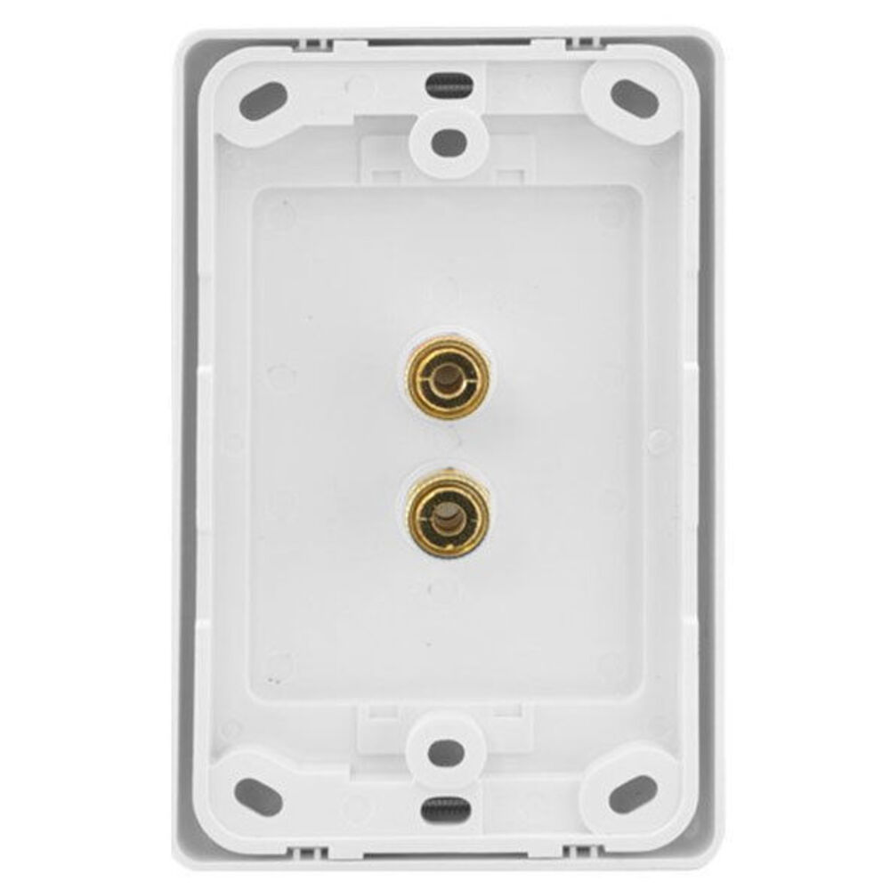 1 way 2 Terminal Speaker Wall Plate