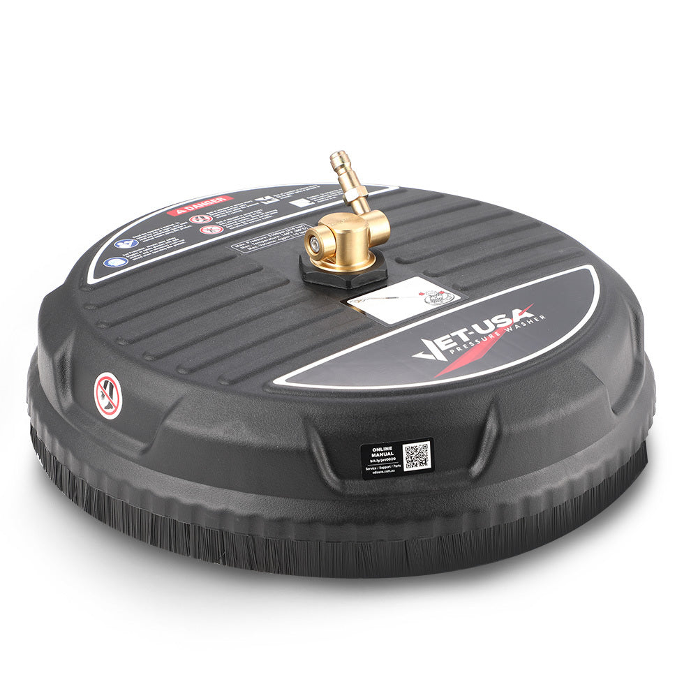 Jet-USA 15&quot; Nylon Pressure Washer Surface Cleaner, 1/4&quot; Fitting, For Concrete Driveway Patio Floor
