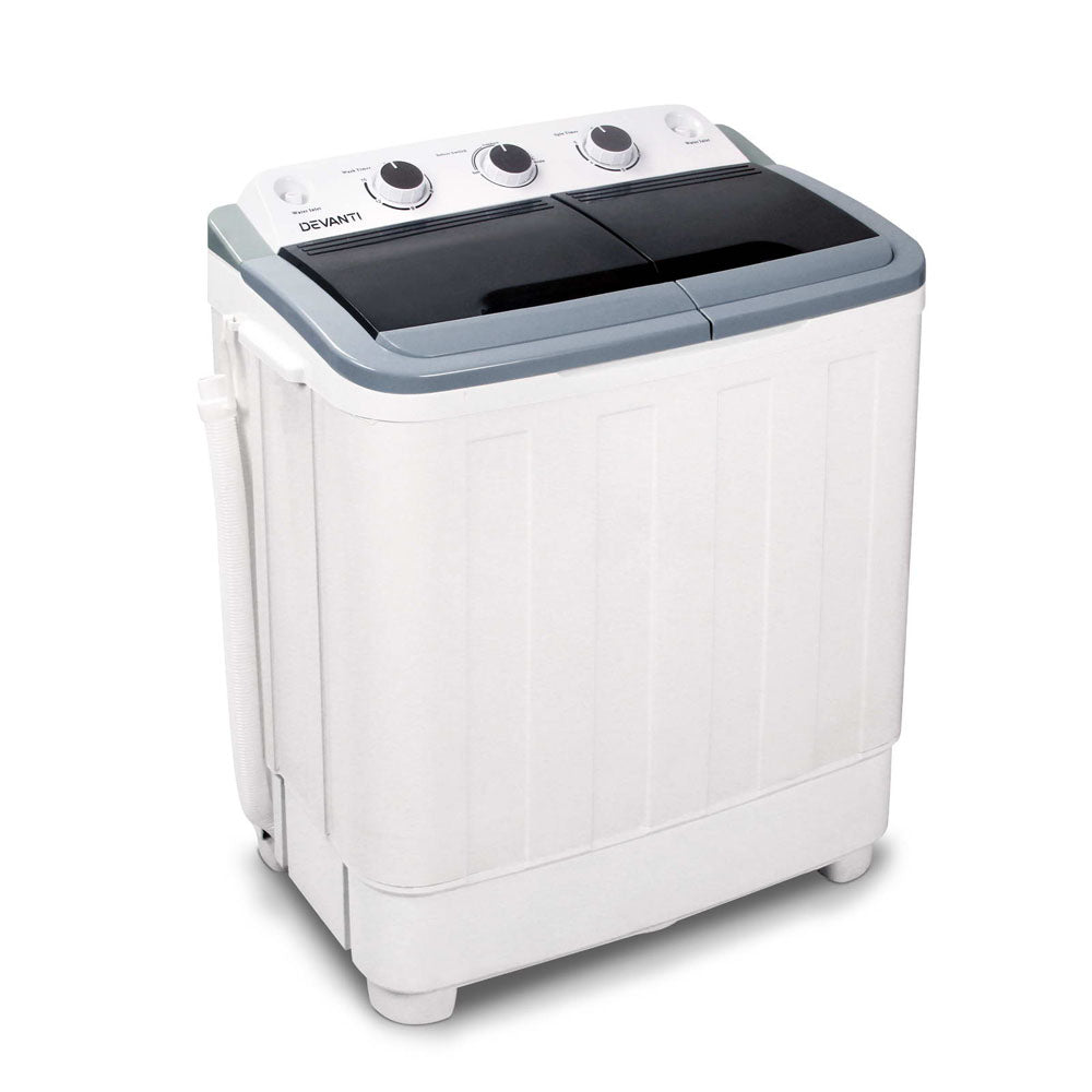 Devanti 5Kg Portable Washing Machine White