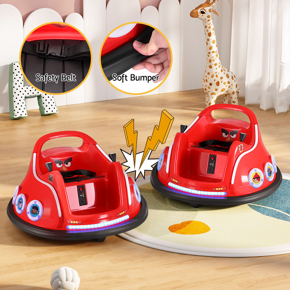 Kids Ride On Car Angry Birds Stickers Red