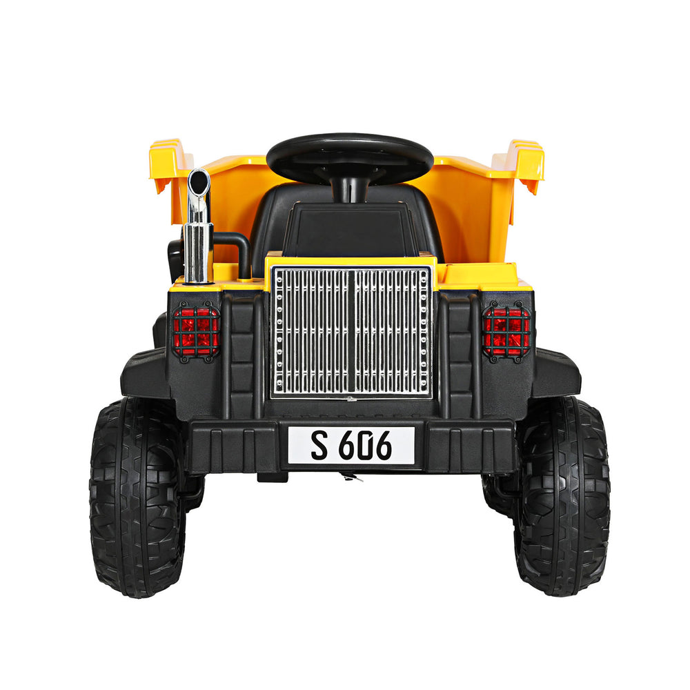 Rigo Kids Ride On Car Dumptruck 12V Electric Bulldozer Yellow