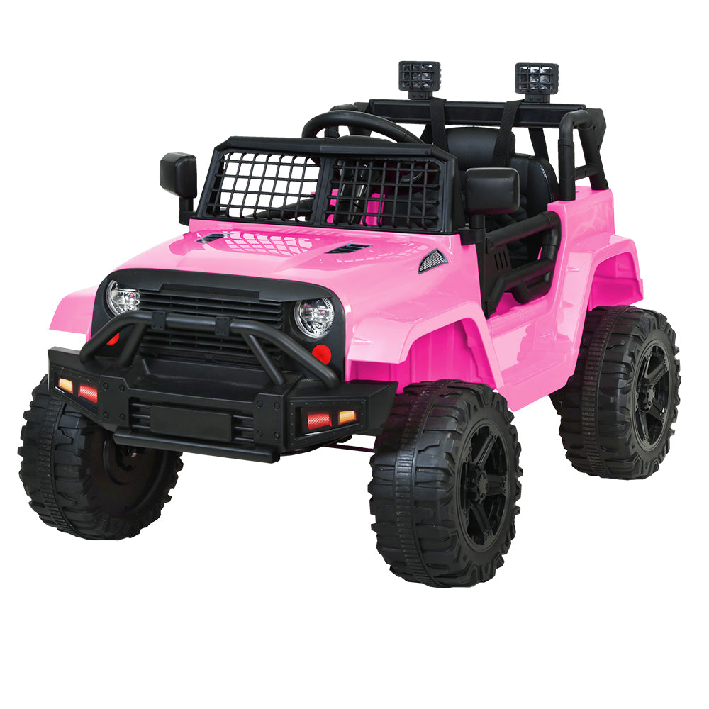 Rigo Ride On Car Electric 12V Jeep Pink
