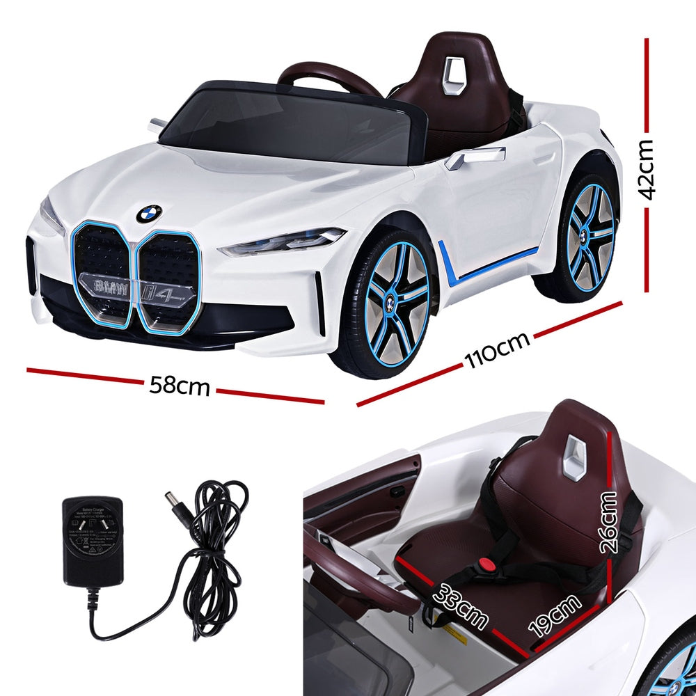 Rigo BMW Licensed Ride On Car I4 Sports 12V White