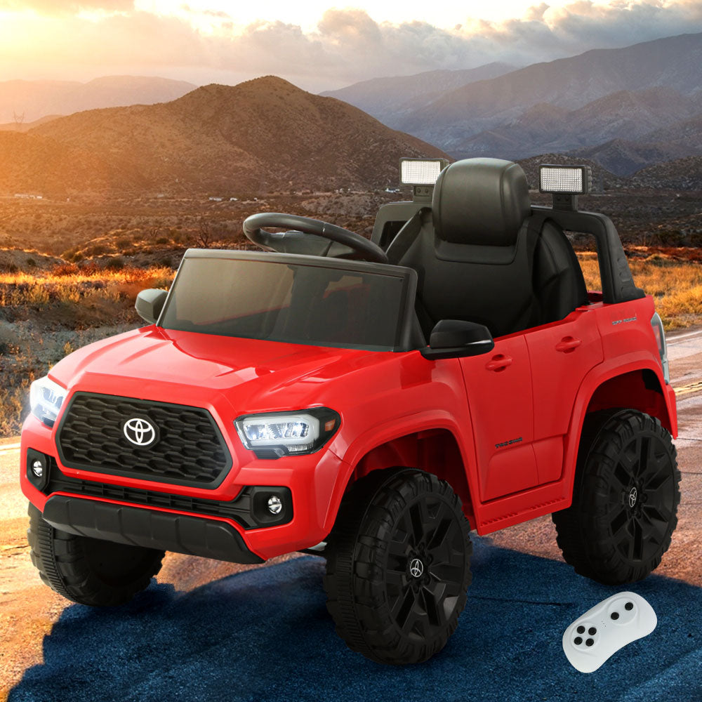 Toyota Ride On Car Kids Electric Jeep Red