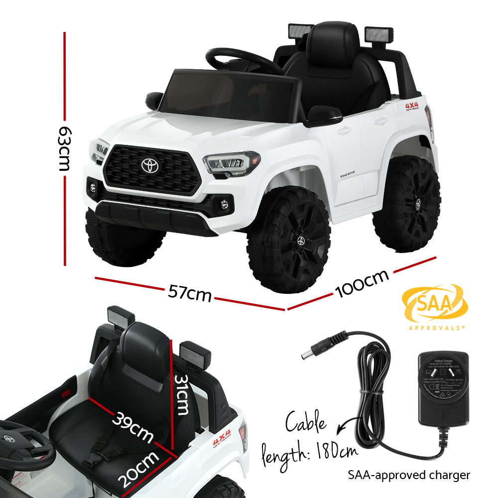 Toyota Ride On Car Kids Electric Jeep White