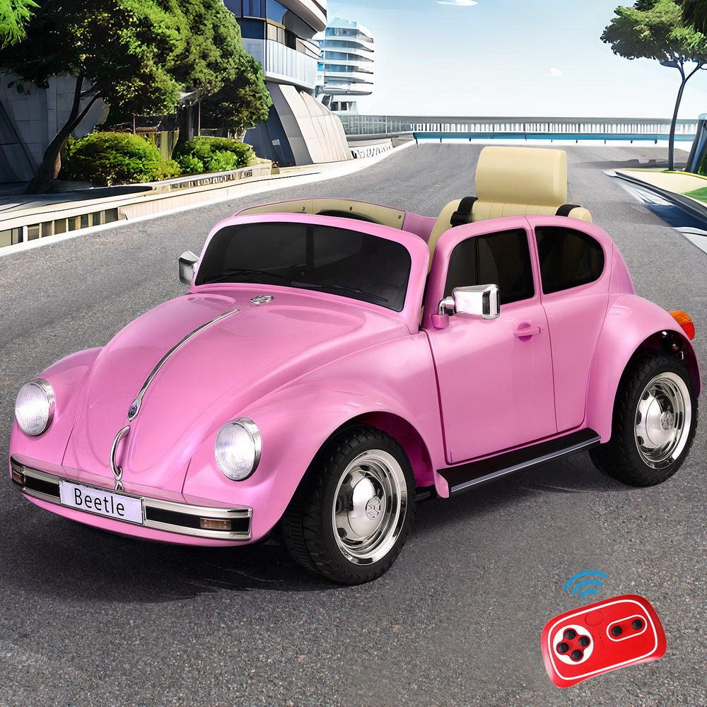 Rigo Kids Ride On Car Licensed Volkswagen Beetle 6V - Pink