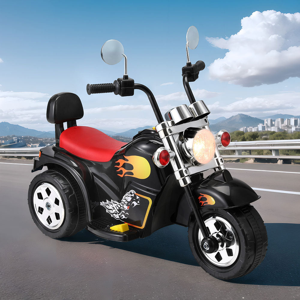 Rigo Kids Ride On Car Motorcycle 6V - Black