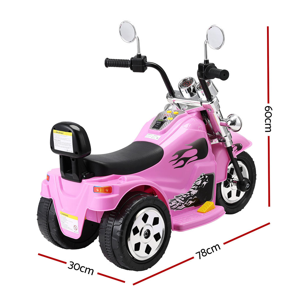 Rigo Kids Ride On Car Motorcycle 6V - Pink