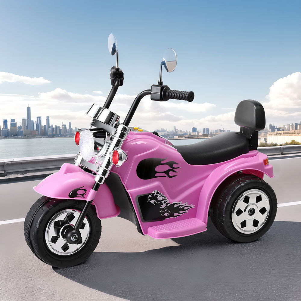 Rigo Kids Ride On Car Motorcycle 6V - Pink