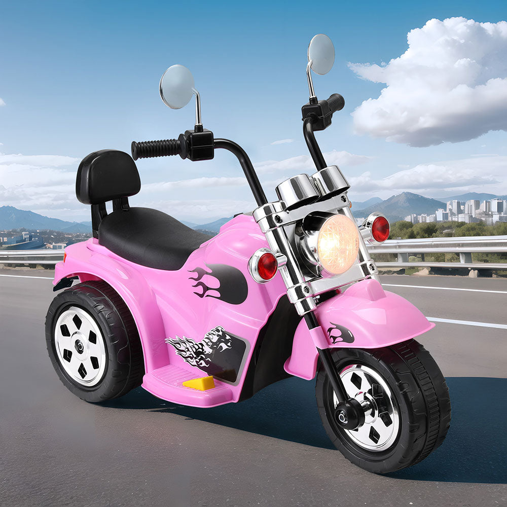 Rigo Kids Ride On Car Motorcycle 6V - Pink