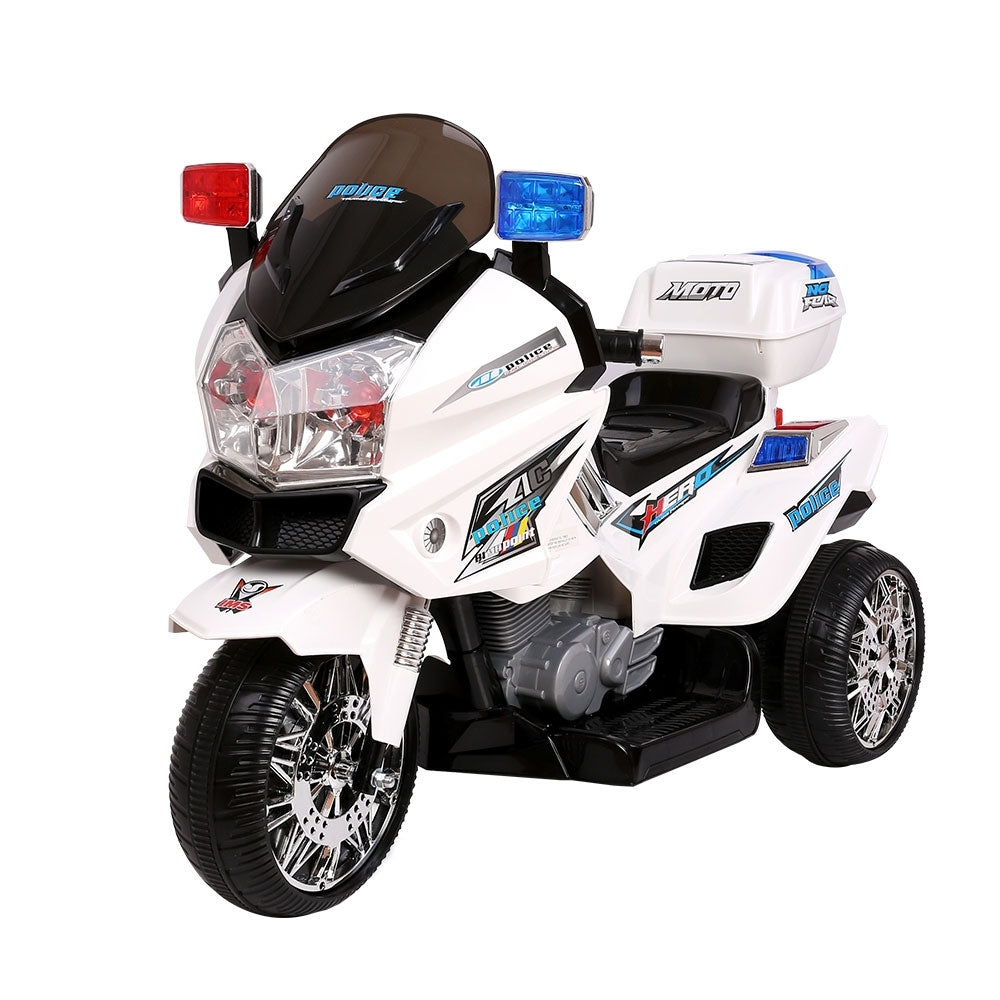 Rigo Electric Ride On Motorbike Police White