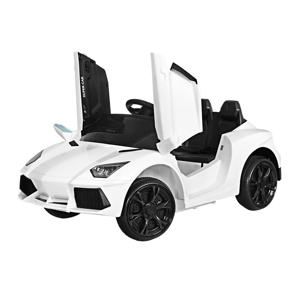 Rigo Kids Ride On Car Remote Control MP3 12V White