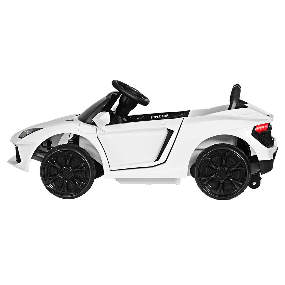 Rigo Kids Ride On Car Remote Control MP3 12V White