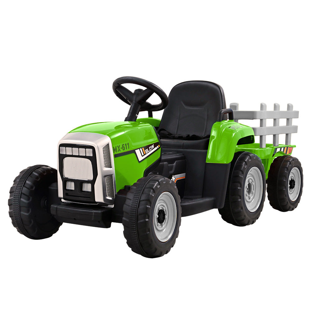 Rigo Electric Ride On Tractor 12V Battery Green