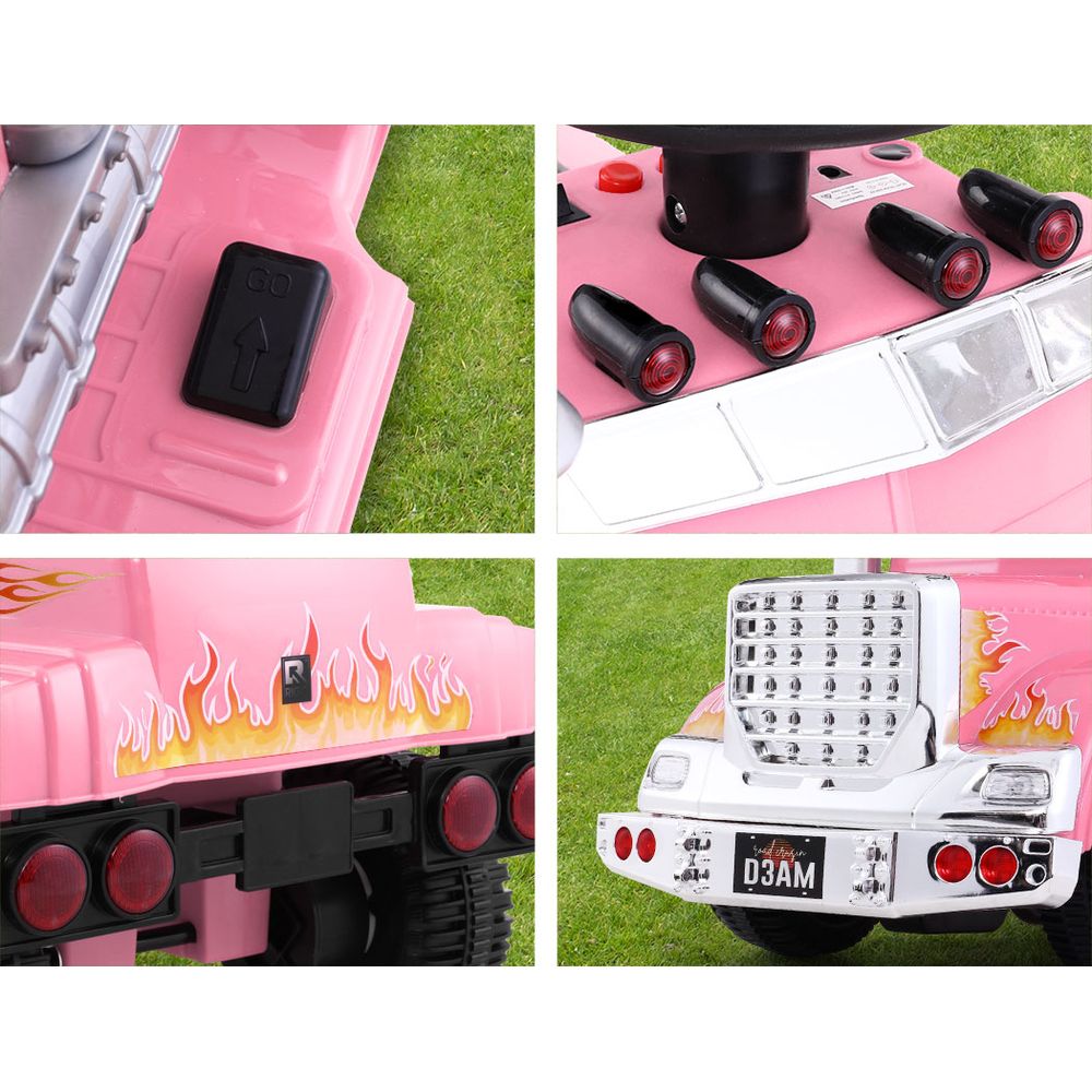 Rigo Ride On Truck Car Kids Toy Pink