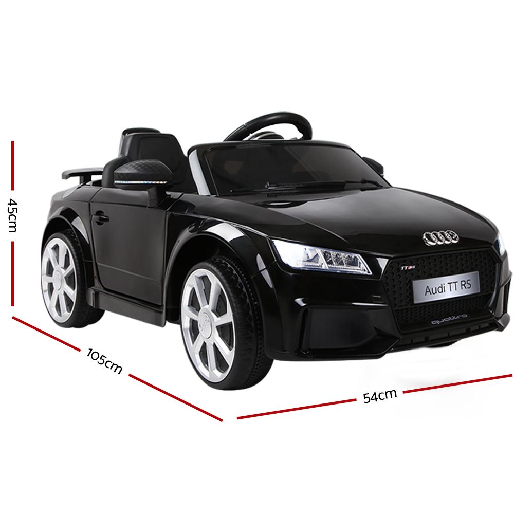 Audi Ride On Car Licensed Kids Toy Black