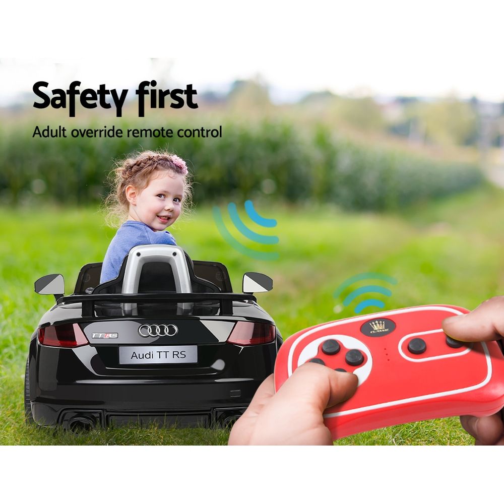 Audi Ride On Car Licensed Kids Toy Black